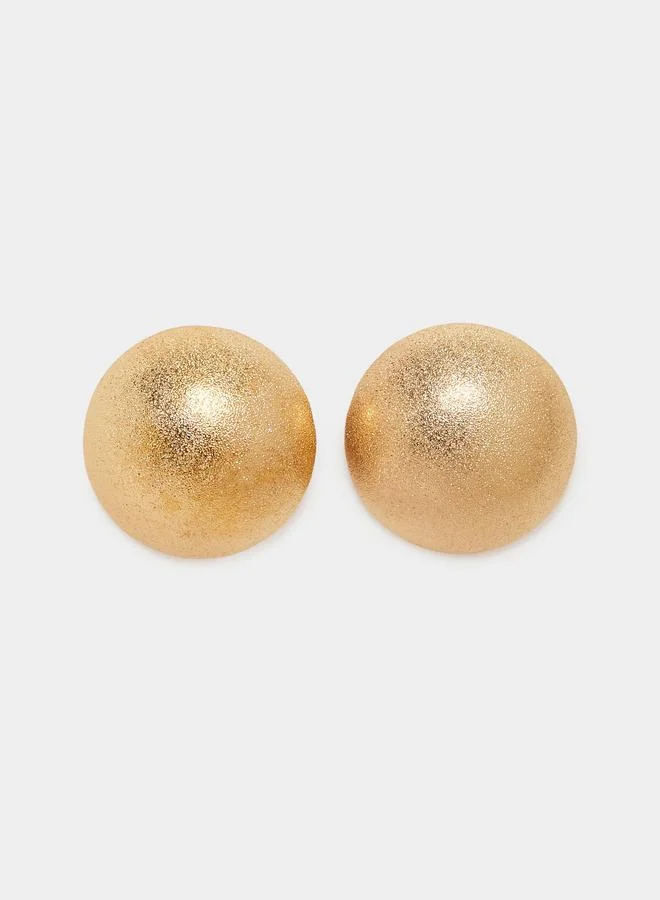 Styli Round Disc Earrings